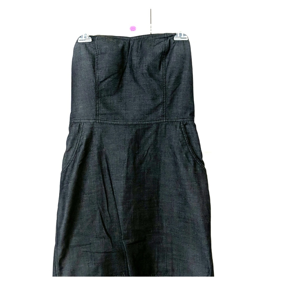 Jean strapless dress